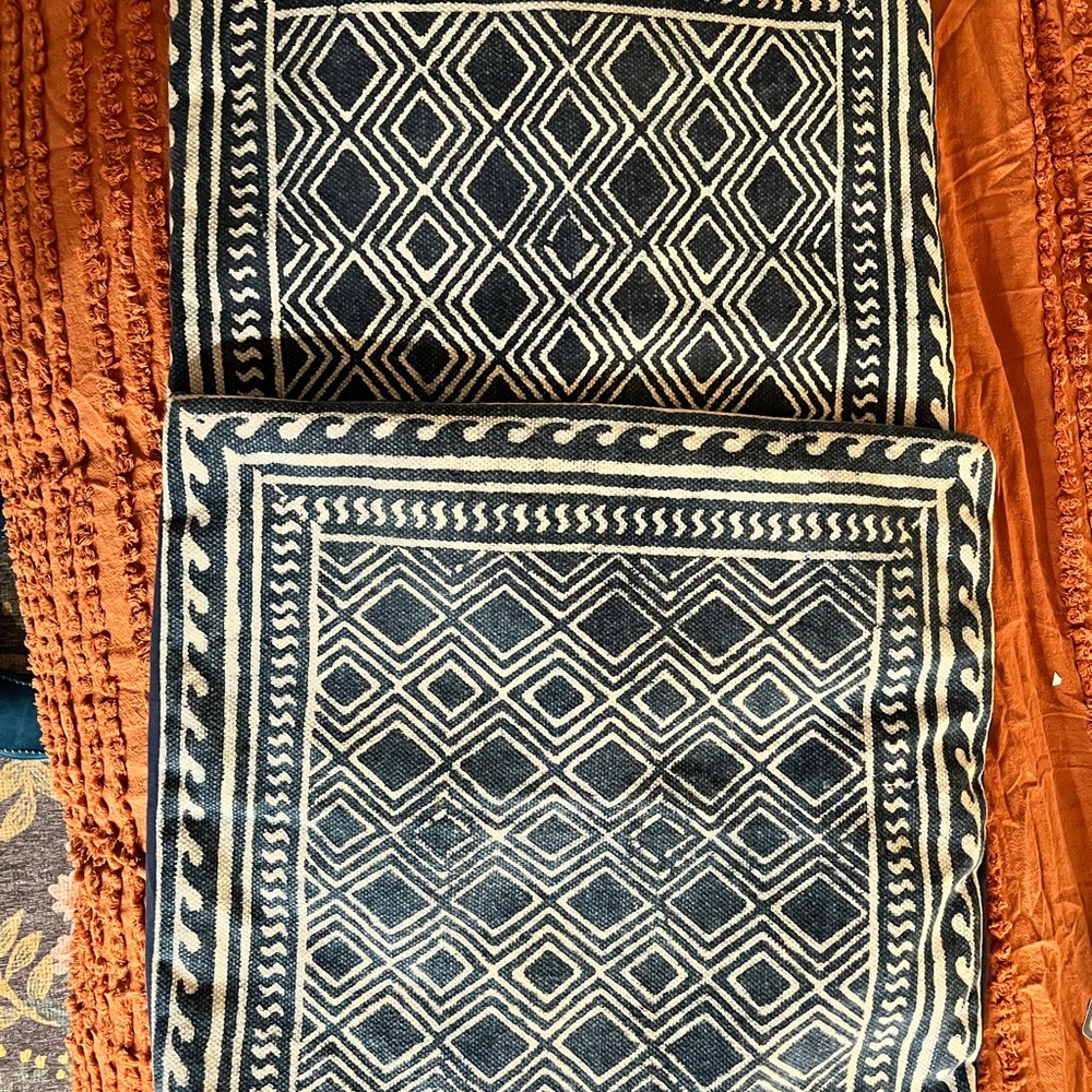 Indian Block Print Boho Pillowcases (2)